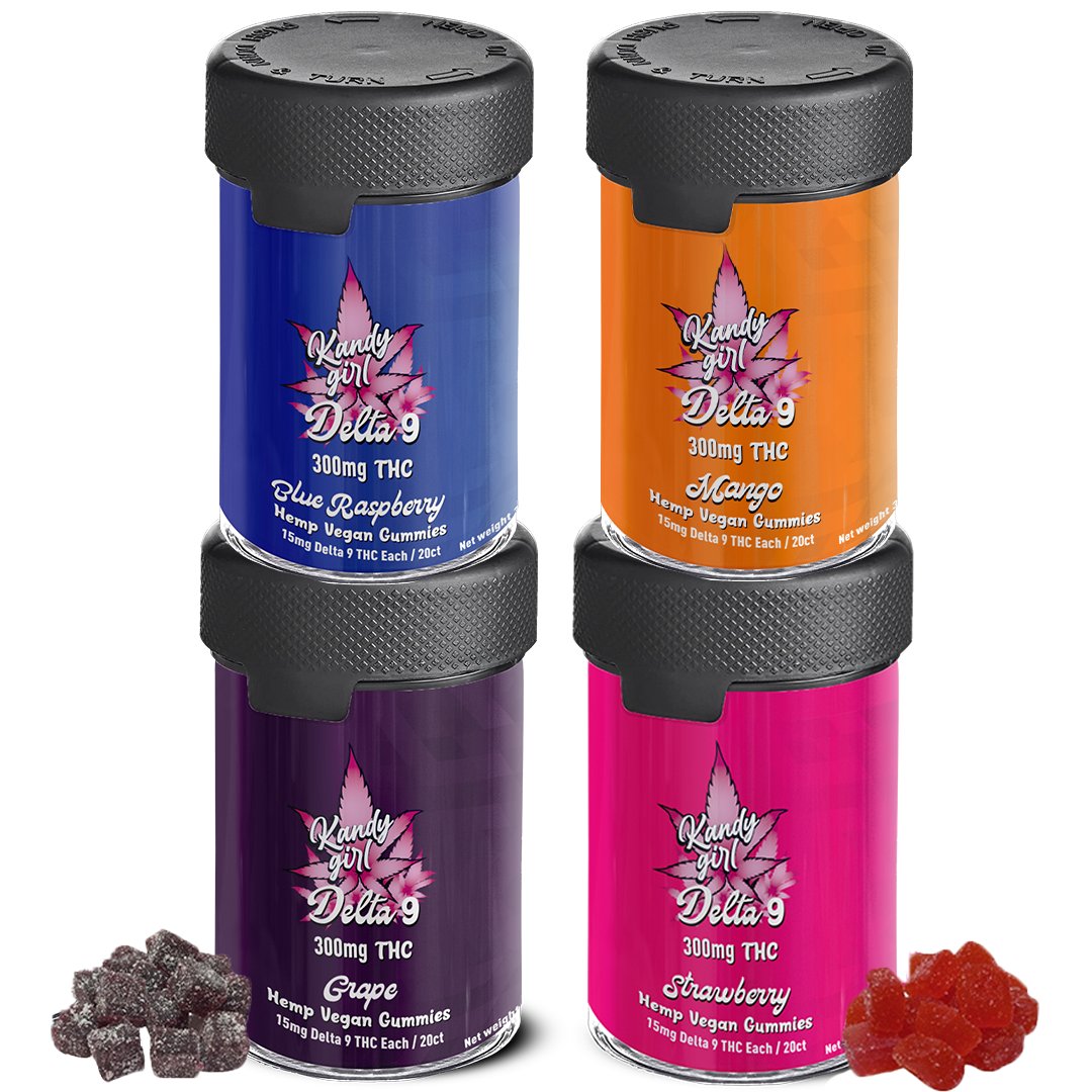 Delta 9 THC Gummy 4 Bottle Bundles