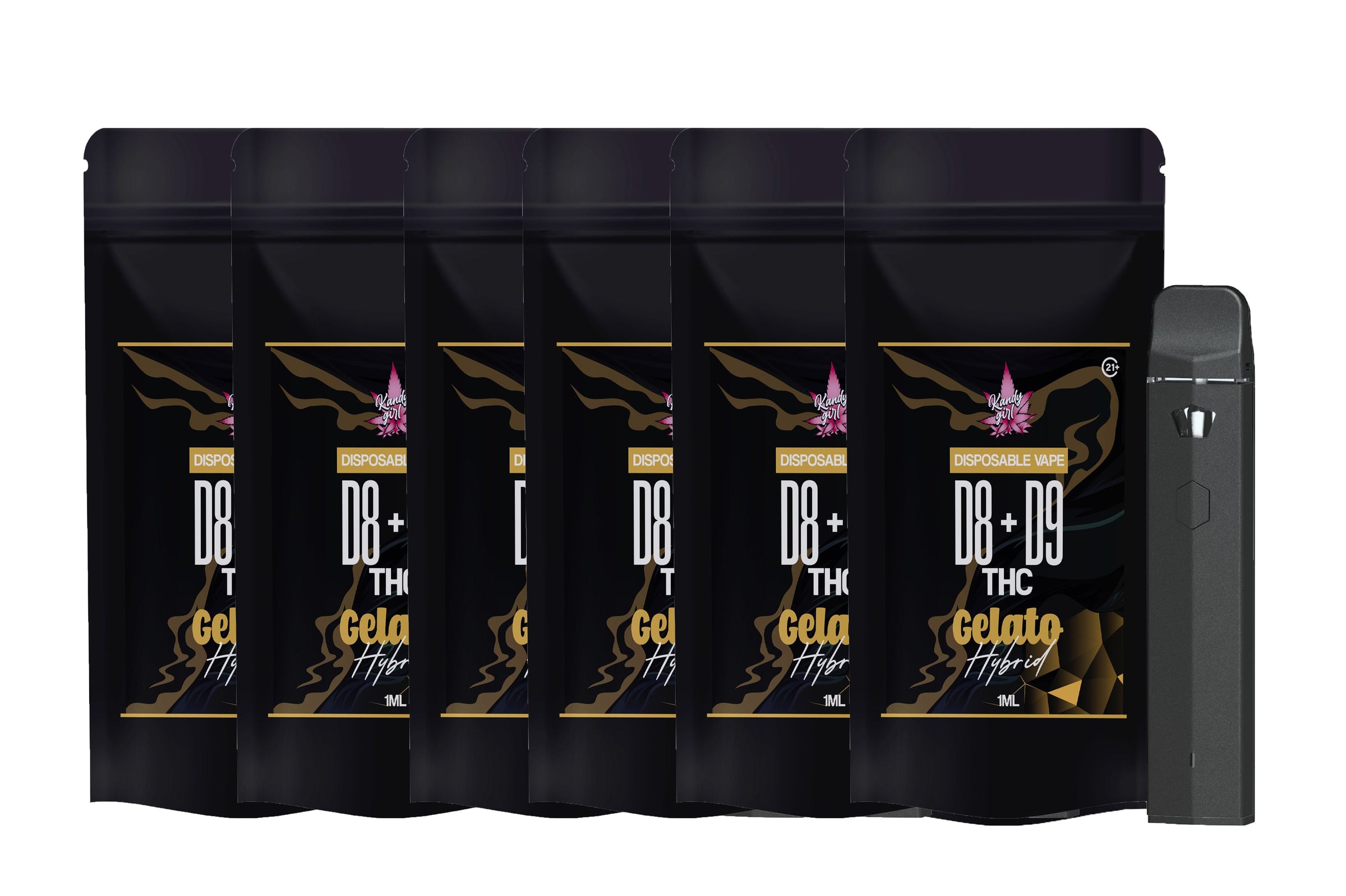 1ML DISPOSABLE VAPES D8 + D9 6 pack
