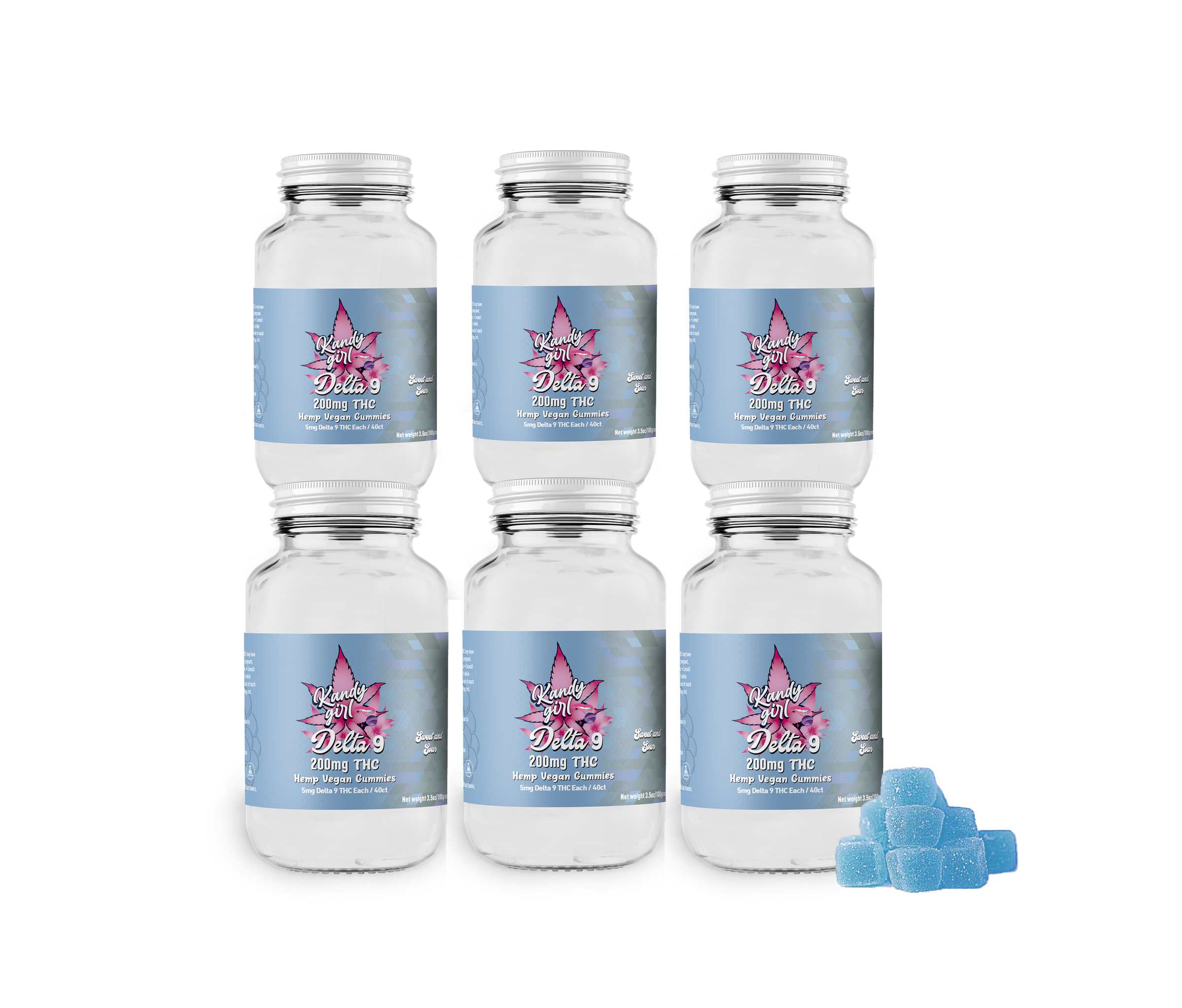4/20 EDITION! SWEET AND SOUR D9 THC 40PCS PER BOTTLE
